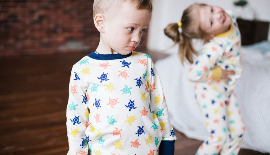 16 CFR 1615 Çocuk Pijamalarının Yanıcılığı için Test