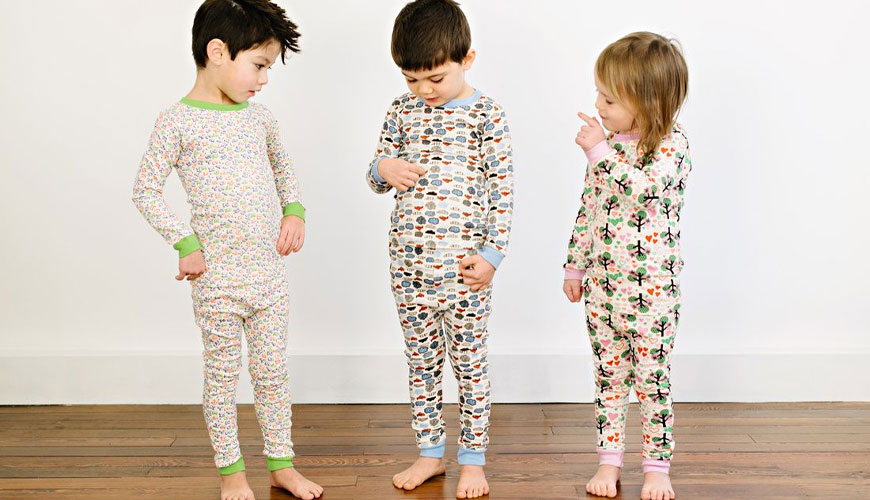 16 CFR 1616 Çocuk Pijamalarının Yanıcılığı için Test