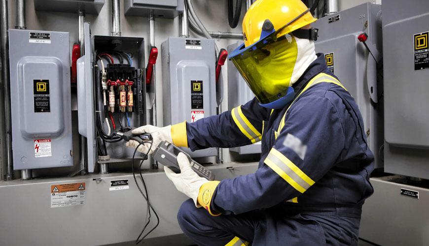 ASTM F1506 Alevlere ve Elektrik Arklarına Maruz Kalan İşçilerin Giydiği Aleve Dayanıklı ve Elektrik Ark Dereceli Koruyucu Giysiler için Standart Performans Testi