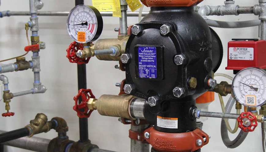 EN 12259-4 Sabit Yangınla Mücadele Sistemleri - Yağmurlama ve Su Püskürtme Sistemleri için Bileşenler - Su Motoru Alarmları