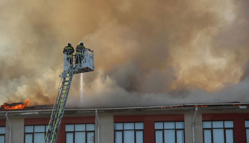 ENV 1187 Çatılarda Harici Yangına Maruz Kalma için Test