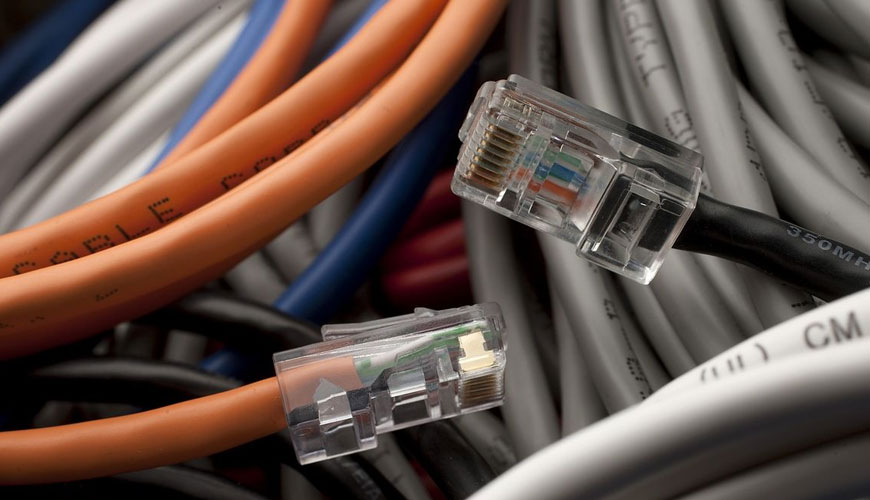 IEC EN 50289-4-12 İletişim Kabloları - Bölüm 4-12: Çevresel Test Yöntemleri - Demetlenmiş Küçük İletişim Kablolarında Dikey Alev Yayılma Testi